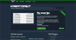 Desktop Screenshot of kreatore.it